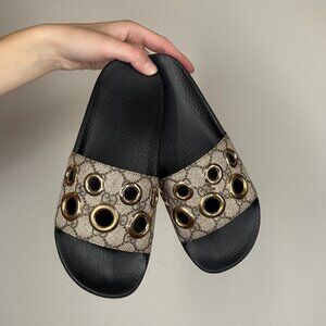 Gucci Monogram Slides